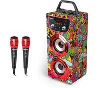 GOTHICANA BY EMPTrendix - Karaoke Enfant Enfant Golden Star Enceinte Avec Micro Bluetooth Enceinte Bluetooth Enfant Karaoké Enfant 2 Microphones Enceinte Micro Enfant