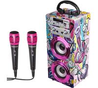 GOTHICANA BY EMPTrendix - Karaoke Enfant Enfant Golden Star Enceinte Avec Micro Bluetooth Enceinte Bluetooth Enfant Karaoké Enfant 2 Microphones Enceinte Micro Enfant