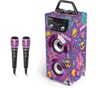 GOTHICANA BY EMPTrendix - Karaoke Enfant Enfant Golden Star Enceinte Avec Micro Bluetooth Enceinte Bluetooth Enfant Karaoké Enfant 2 Microphones Enceinte Micro Enfant