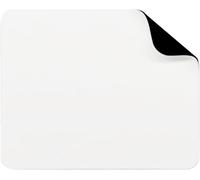 GOTHICANA BY EMPWhite Leather Mouse Pad With Waterproof Properties, Litchi Textured Surface, Non-Slip Bottom, Soft And Comfortable Touch For Office And Gaming, 10"" X 8