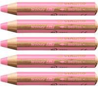 Gothicana By Empwoody 3in1 - Crayon De Couleur - Lot X 5 Crayons De Coloriage - Noir De Bougie