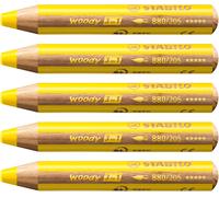 Gothicana By Empwoody 3in1 - Crayon De Couleur - Lot X 5 Crayons De Coloriage - Noir De Bougie