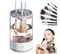 GothicBride Nettoyeur électrique pour pinceaux de maquillage - Rechargeable par USB - Outil de nettoyage automatique pour pinceaux de maquillage de toutes tailles