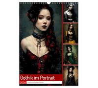 Gothik im Portrait - Viktorianische Kleider (Wandkalender 2026 DIN A3 hoch), CALVENDO Monatskalender: Gothikgirls in Szene gesetzt