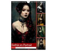 Gothik im Portrait - Viktorianische Kleider (Wandkalender 2026 DIN A4 hoch), CALVENDO Monatskalender: Gothikgirls in Szene gesetzt
