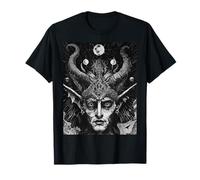 Gothique 666 Satan Occulte Creepy Manga Style Diable Satanique T-Shirt