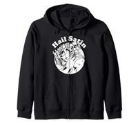 Gothique Athéiste Grunge Steampunk Hail Occult Satan Satin Sweat à Capuche