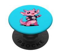 Gothique Axolotl Cute Punk Rock Emo Gothic Attitude PopSockets PopGrip Adhésif