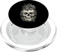 Gothique Crâne Champignon Vintage Dark Botanical Art PopSockets PopGrip pour MagSafe