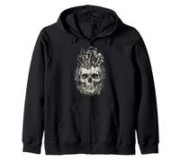 Gothique Crâne Champignon Vintage Dark Botanical Art Sweat à Capuche