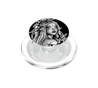 Gothique Dark Fantasy Femme Épine Lune Lilith Sorcière Spooky PopSockets PopGrip pour MagSafe