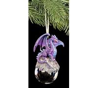 Gothique dragon bijoux talisman Violet | d'arbre de Noël arbre de Noël Décoration Pendentif Fantasy
