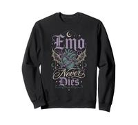 Gothique Emo Cœur Épine Lune Dark Romance Sweatshirt