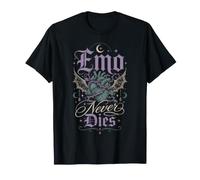 Gothique Emo Cœur Épine Lune Dark Romance T-Shirt