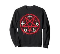 Gothique Esthétique Occulte Impie Grunge Emo Punk Satanique 666 Sweatshirt