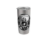 Gothique Grim Reaper Moon Cemetery Dark Horror Gobelet isotherme en acier inoxydable double paroi