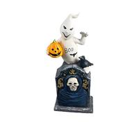 Gothique Halloween Ornement de Bureau Sculpture Créative Décoration d'intérieur Figurine de collection effrayante pour votre (blanc, 30 cm)