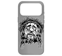Gothique Jésus Barbwire Blackwork Tattoo Flash Coque pour iPhone 17 Pro Max