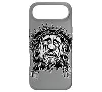 Gothique Jésus Barbwire Blackwork Tattoo Flash Coque pour iPhone Air