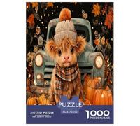 Gothique Occidental High Cattle Puzzle De 1000 Pièces pour Adultes & Enfants ≥ 12 Ans Jeu Cadeau Unique Divertissement Créatif Cadeau Classiques - Activité Familiale Parfaite 70x50cm/1000pcs