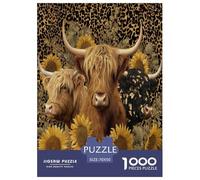Gothique Occidental High Cattle Puzzle De 1000 Pièces pour Adultes Et Enfants À Partir De 12 Ans Jeu Cadeau Unique Divertissement Créatif Cadeau Classiques Décoration De La Maison 70x50cm/1000pcs