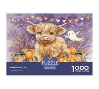 Gothique Occidental High Cattle Puzzle De 1000 Pièces pour Adultes Et Enfants Dès 14 Ans Jeu Cadeau Unique Divertissement Créatif Cadeau Classiques - Activité Familiale Parfaite 70x50cm/1000pcs