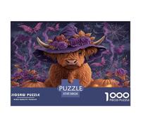 Gothique Occidental High Cattle Puzzle De 1000 Pièces pour Adultes Et Enfants Dès 14 Ans Jeu Cadeau Unique Divertissement Créatif Cadeau Classiques Décoration De La Maison 38x26cm/1000pcs
