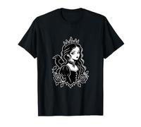 Gothique Princesse Raven Dark Cartoon Victorian Graphic T-Shirt