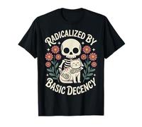 Gothique Radicalisé par Basic Decency Cat Lover Squelette Femme T-Shirt