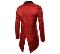 Gothique Steampunk Manteau Homme Médiéval Vintage Tailcoat Homme Victorien Veste Noir Renaissance Halloween Carnaval Pirates Vampire Cosplay Uniforme Costume de Gentleman pour Adultes
