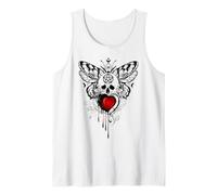 Gothique Wicca Goth Occulte Skullmystic Œil Scarabée Fleurs Débardeur