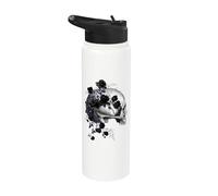 Gothique Wicca Goth Occulte Skullmystic Œil Scarabée Fleurs Stainless Steel Insulated Water Bottle