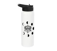 Gothique Wicca Goth Occulte Skullmystic Œil Scarabée Fleurs Stainless Steel Insulated Water Bottle
