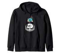 Gothique Wicca Goth Occulte Skullmystic Œil Scarabée Fleurs Sweat à Capuche
