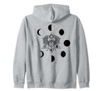 Gothique Wicca Goth Occulte Skullmystic Œil Scarabée Fleurs Sweat à Capuche