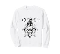 Gothique Wicca Goth Occulte Skullmystic Œil Scarabée Fleurs Sweatshirt