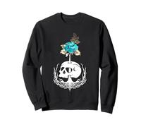Gothique Wicca Goth Occulte Skullmystic Œil Scarabée Fleurs Sweatshirt