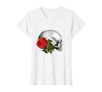 Gothique Wicca Goth Occulte Skullmystic Œil Scarabée Fleurs T-Shirt Graphique avec Valeur
