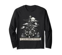 Gothmas Emo Sapin Noël Crânes Os Académie Gothique Manche Longue
