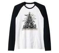 Gothmas Emo Sapin Noël Crânes Os Académie Gothique Manche Raglan