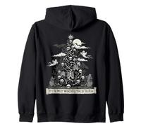 Gothmas Emo Sapin Noël Crânes Os Académie Gothique Sweat à Capuche