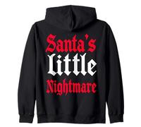 Gothmas Petit Cauchemar du Père Noël Noël Gothique Méchant Sweat à Capuche