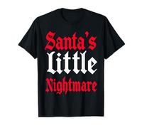 Gothmas Petit Cauchemar du Père Noël Noël Gothique Méchant T-Shirt