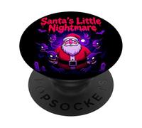 Gothmas Petit Cauchemar du Père Noël Noël Gothique PopSockets PopGrip Adhésif