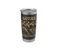 Goths Riders Conception d’humour antique | Cavalerie Gobelet isotherme en acier inoxydable double paroi