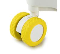 Goticc Housses de roue de bagages pour valises, housses de protection pour roues pivotantes de 5,3 à 6,1 cm, Teinte jaune, Housses de roue pour bagages