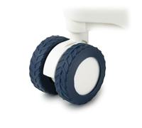 Goticc Housses de roue de bagages pour valises, housses de protection pour roues pivotantes de 5,3 à 6,1 cm, Teinte Bleu foncé, Housses de roue pour bagages