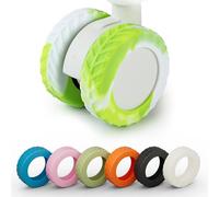 Goticc Housses de roue de bagages pour valises, housses de protection pour roues pivotantes de 5,3 à 6,1 cm, vert et blanc, Housses de roue pour bagages