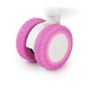 Goticc Housses de roue de bagages pour valises, housses de protection pour roues pivotantes de 5,3 à 6,1 cm, Teinte rouge fluo, Housses de roue pour bagages