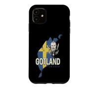 Gotland Suède Carte rétro Province Souvenir Vintage Coque pour iPhone 11